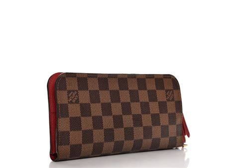 louis vuitton wallet insolite damier ebene rou|Louis Vuitton damier long wallet.